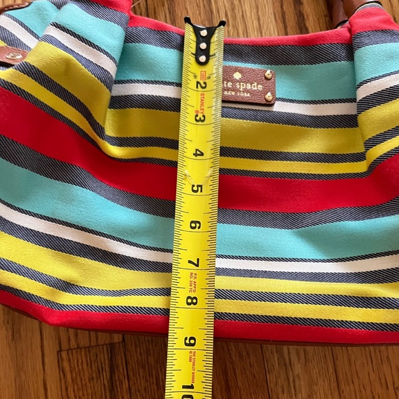 kate spade Key West multicolored striped shoulder bag satchel - Picture 7 of 11